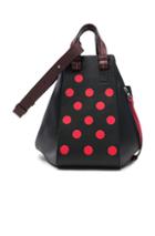 Loewe Hammock Circles Bag In Black,geometric Print