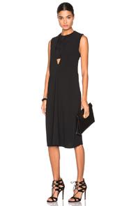 Christopher Esber Internal Crop Wave Dress In Black