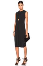 Christopher Esber Internal Crop Wave Dress In Black
