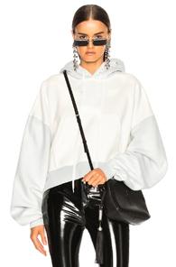 Unravel Chopped Hoodie In Gray,white