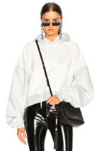 Unravel Chopped Hoodie In Gray,white