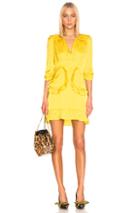 Smythe Mini Tea Dress In Yellow
