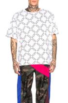 Valentino Printed Tee In Abstract,white