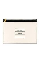 Thom Browne Small Zipper Tablet Pouch In White