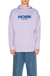 Martine Rose Collapsed Hoodie In Purple