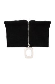 J.w. Anderson Zip Detail Neckband In Black