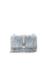 Valentino Medium Lock Shoulder Bag In Blue