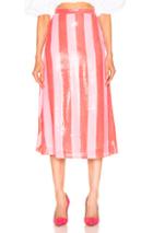 Olivia Rubin Penelope Skirt In Stripes,pink,red
