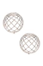 Y/project Globe Earrings In Metallic