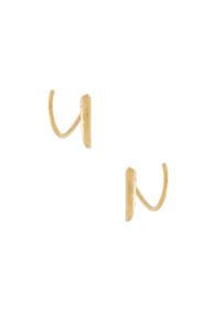 Maria Black 14 Karat Tusk Twirl Earrings In Metallics