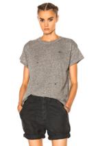 The Great Boxy Embroidered Dots Tee In Gray