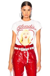 Madeworn Blondie Glitter Crop Tee In White