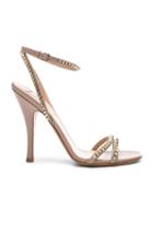 Valentino Leather Rockstud No Limit Ankle Strap Sandals In Neutral