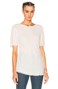 Raquel Allegra Bias Tee In White