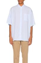 Oamc Cast Shirt In Blue,stripes