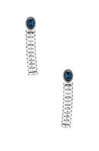 Stella Mccartney Brass & Crystal Earrings In Metallics
