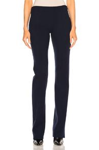 Ryan Roche Wide Leg Trouser In Blue