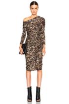 Givenchy Baby's Breath & Cross Print Jersey Dress In Black,green,floral