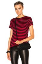 Amiri Cashmere New Classic Stripe Tee In Black,red,stripes