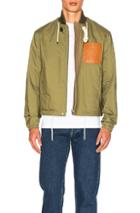 Loewe Bomber Jacket In Green