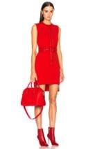 Givenchy Zip Detail Mini Dress In Red