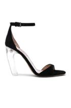 Valentino Suede Twinkles Ankle Strap Sandals In Black