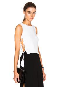 Jonathan Simkhai Solid Knit Top In White