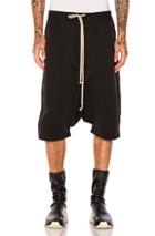 Drkshdw By Rick Owens Shorts In Black