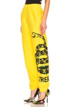 Vetements Snake Sweatpant In Yellow