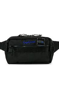 Yohji Yamamoto Square Waist Bag In Black