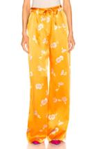 Equipment Evonne Trouser In Floral,orange