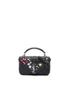 Saint Laurent College Chain Mix And Match Wallet In Black