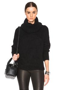 Superfine Bomber Sweater In Black