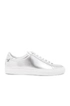 Givenchy Metallic Leather Urban Tie Knot Sneakers In Metallics