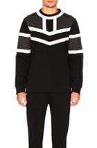 Neil Barrett Tri Color Sweatshirt In Black