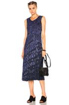 Raquel Allegra Big Sweep Dress In Blue,ombre & Tie Dye