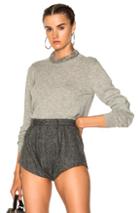 Maison Margiela Elbow Patch Sweater In Gray