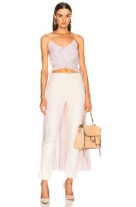 Caroline Constas Cape Tank In Pink,stripes