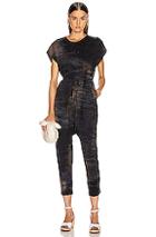 Raquel Allegra Jumpsuit In Black,ombre & Tie Dye