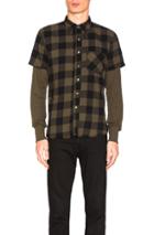Nsf Levi Shirt In Green,checkered & Plaid