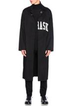 Off-white Cut Nebraska Coat In Black