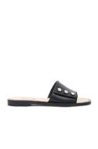 Balenciaga Studded Slide Sandals In Black