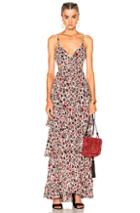 A.l.c. Titus Dress In Black,floral,green,red,white