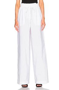 3.1 Phillip Lim Palazzo Pants In White,stripes