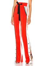 David Koma Side Snap Trouser Pants In Red