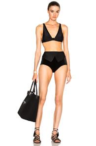 Adriana Degreas Bat Cut Out Bikini In Black