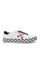 Off-white Vulcanized Arrow Sneakers In White