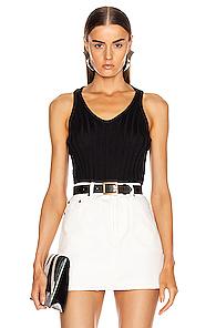 Helmut Lang Rib Tank In Black