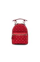 Valentino Mini Rockstud Spike Nylon Backpack In Red