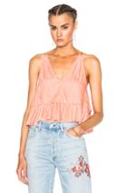Apiece Apart Velvet Sandro Tiers Top In Pink